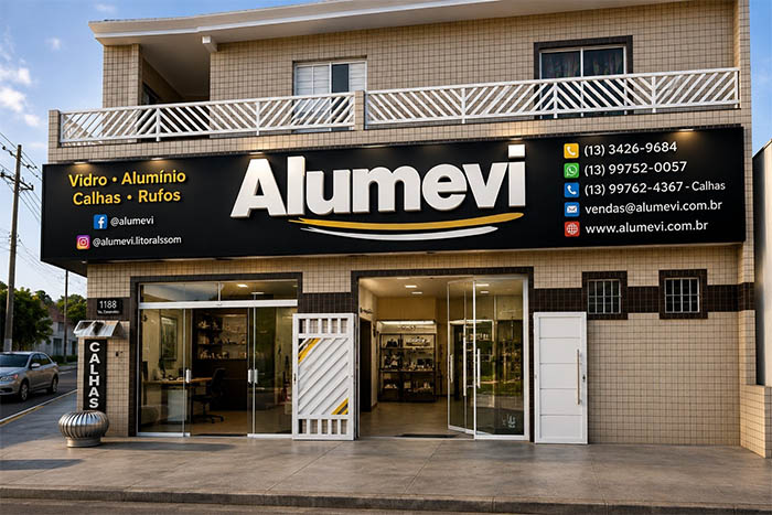 Alumevi | Comercial de Esquadrias de Alumínio e Vidros em Itanhaém | Peruíbe | Mongaguá | Praia Grande | Baixada Santista